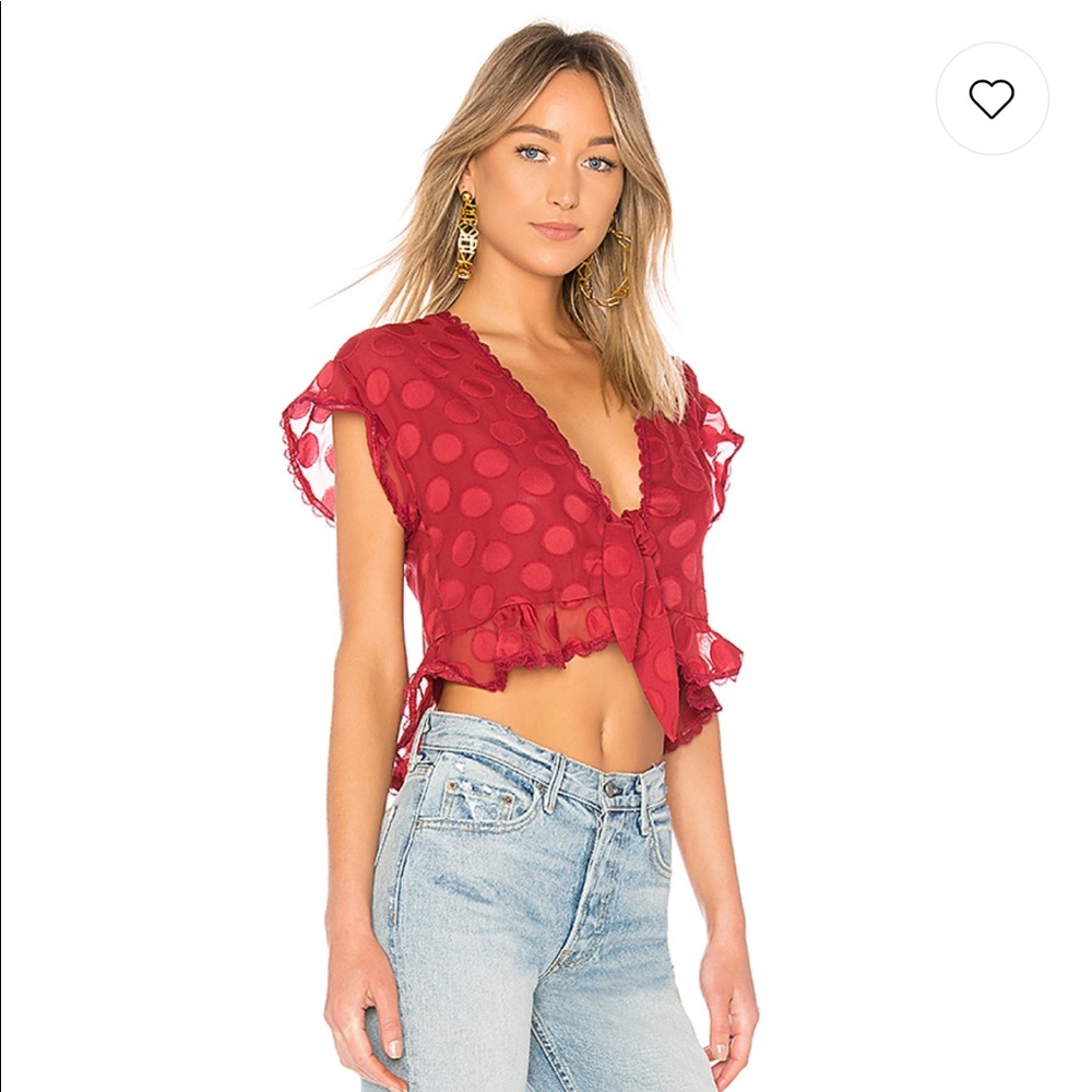 Tularosa Winnie Blouse in Poppy Dot ( host pick )
